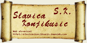 Slavica Konjikušić vizit kartica